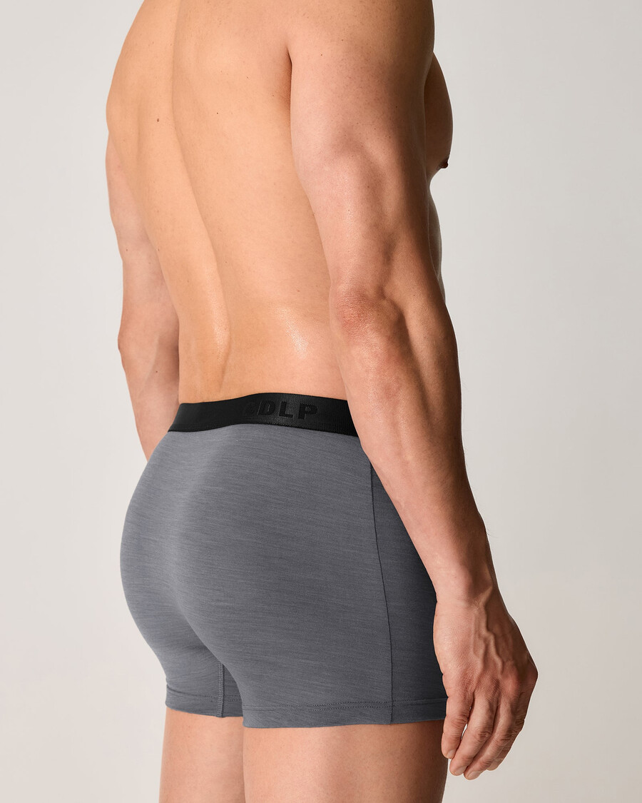 3 × herrboxershorts i merinoblandning i gråmelerad färg handla nu — cdlp
