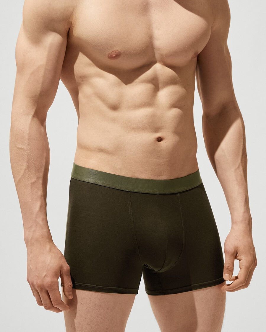 herrboxershorts i olivgrönt handla nu — cdlp