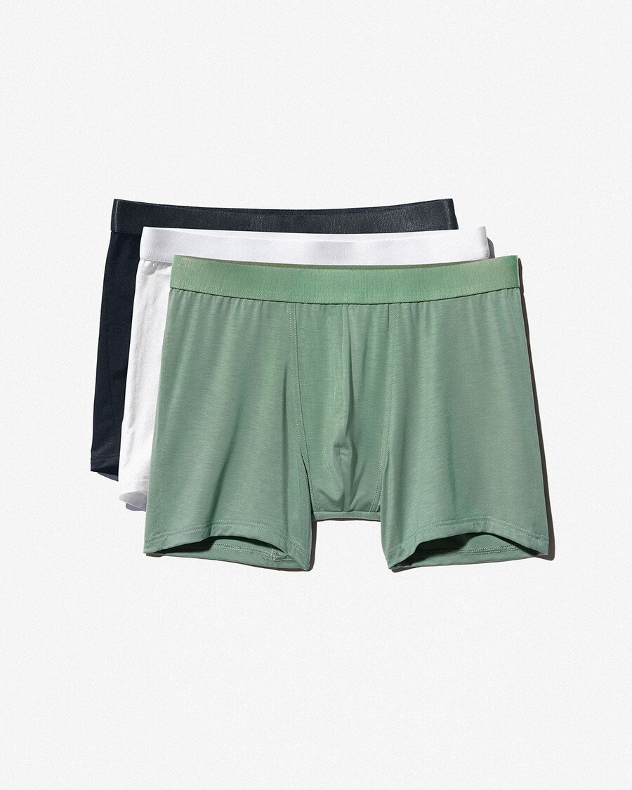 6 × herrboxershorts i svart vitt salvia handla nu — cdlp