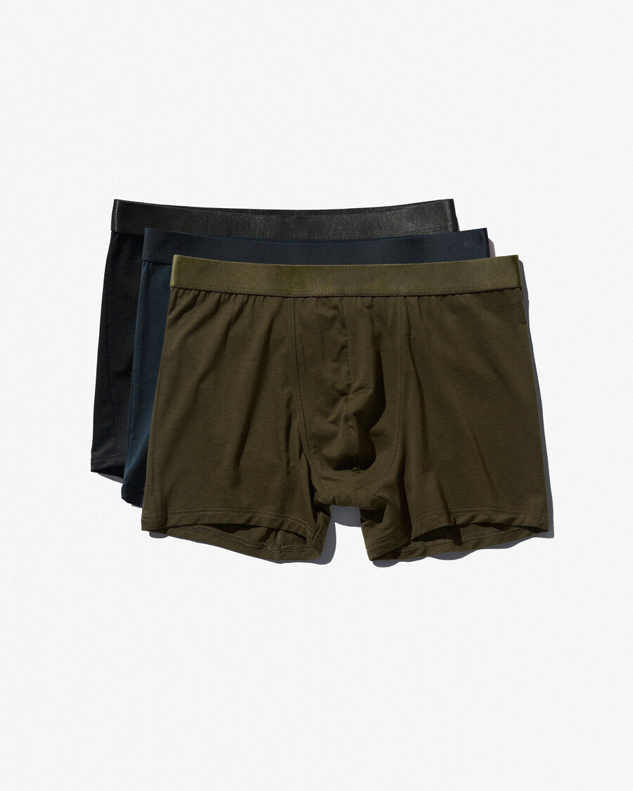 6 × herrboxershorts i svart olivgrönt mörkblått handla nu — cdlp