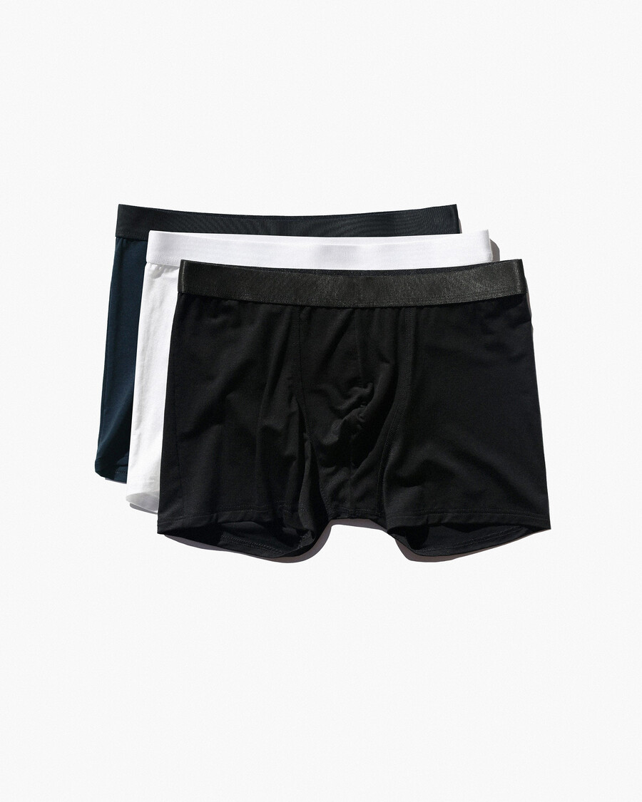 6 × herrboxershorts i svart vitt mörkblått handla nu — cdlp