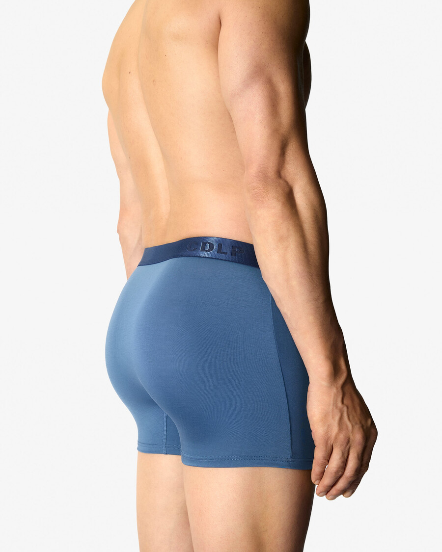 6 × herrboxershorts i svart vitt azurblått handla nu — cdlp