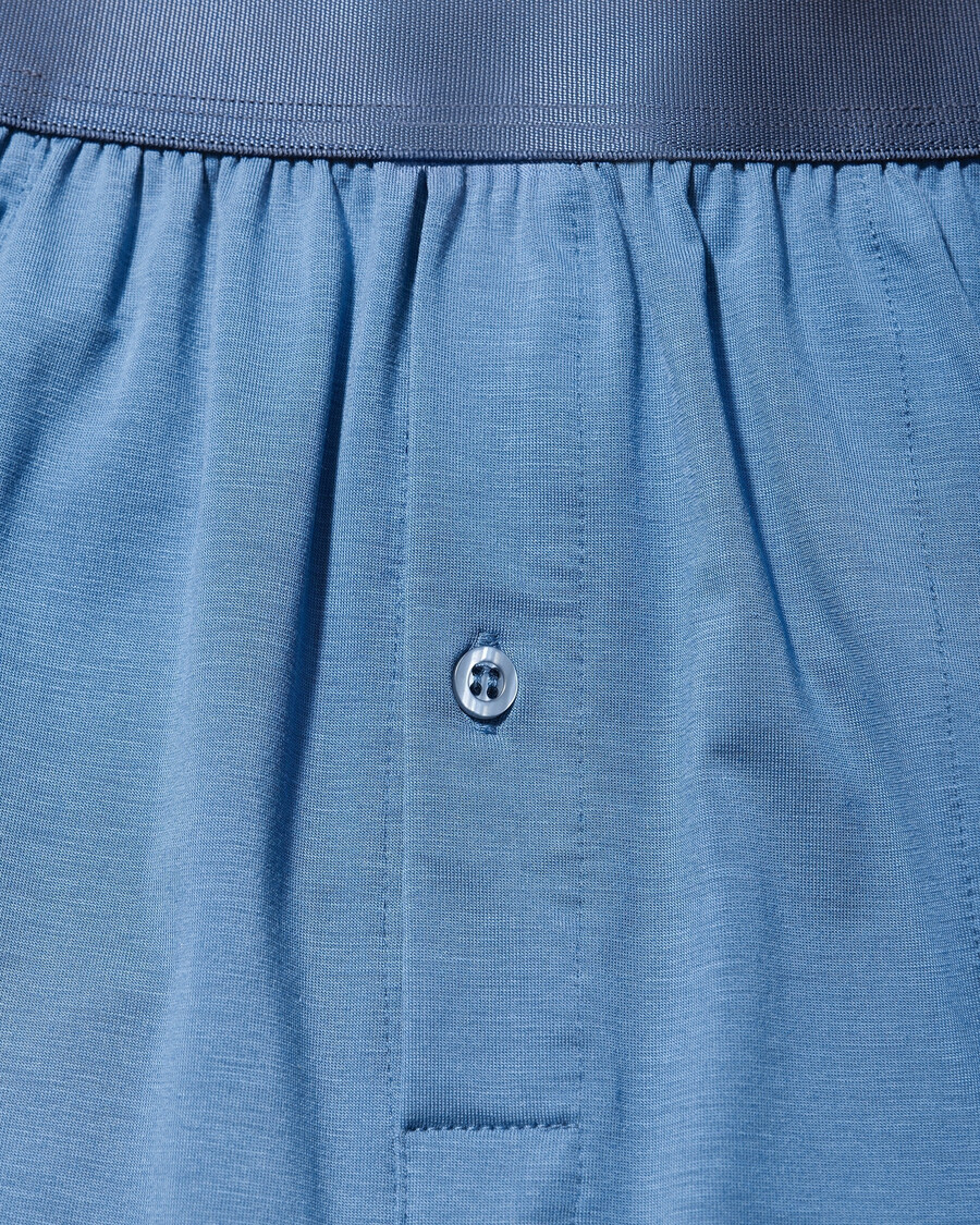 3 × herrboxershorts i svart vitt azurblått handla nu — cdlp