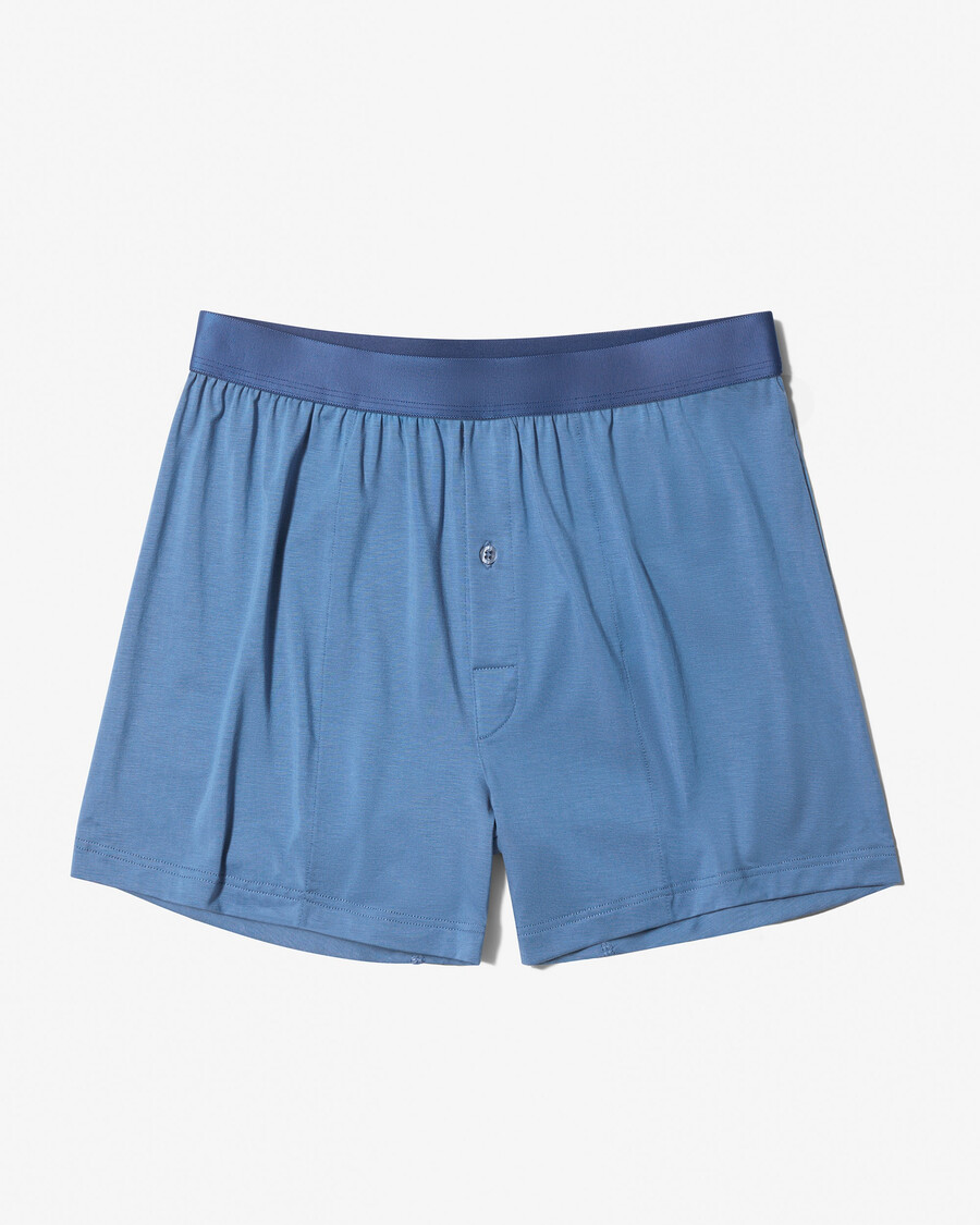 herrboxershorts i azurblått handla nu — cdlp