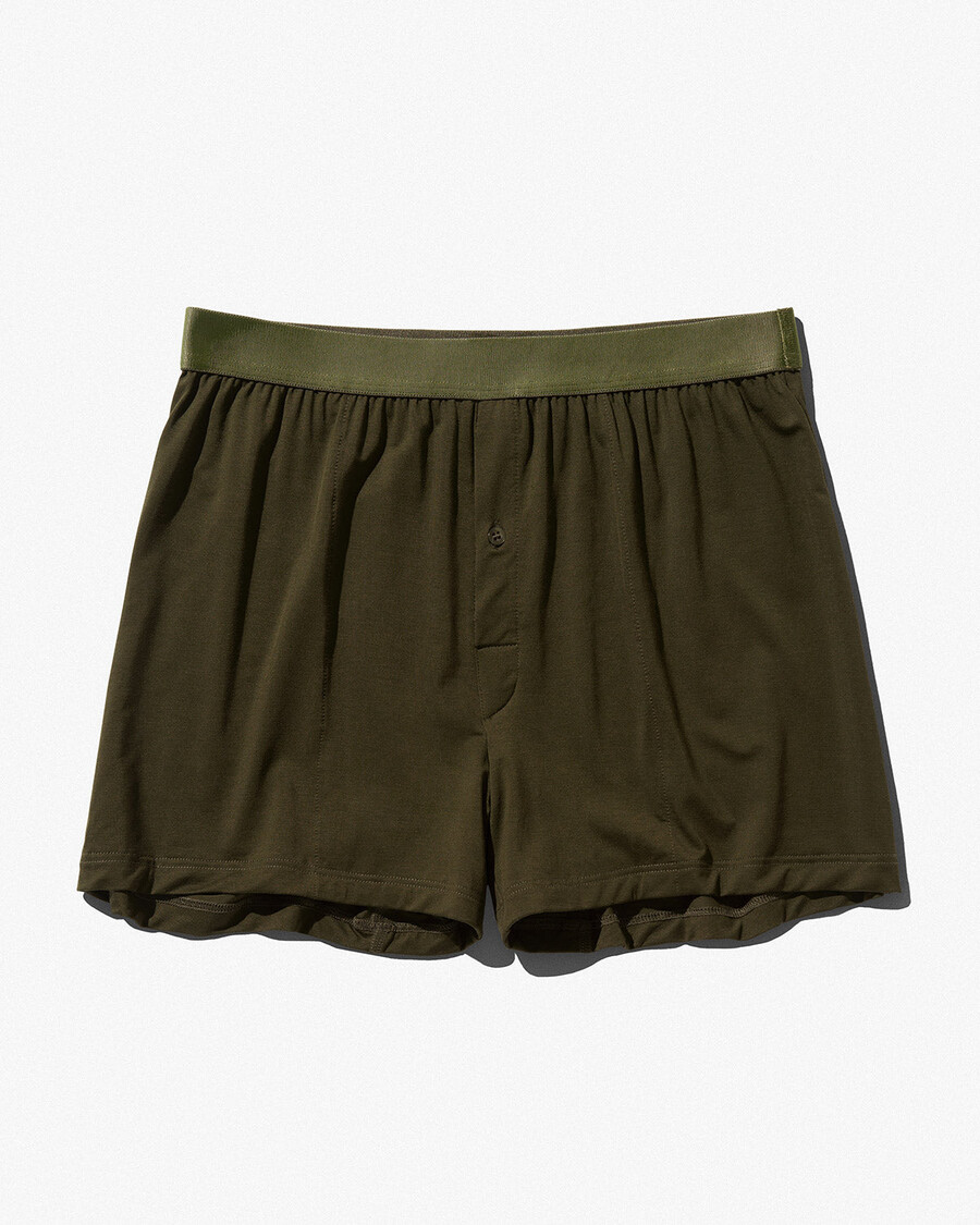 herrboxershorts i olivgrönt handla nu — cdlp