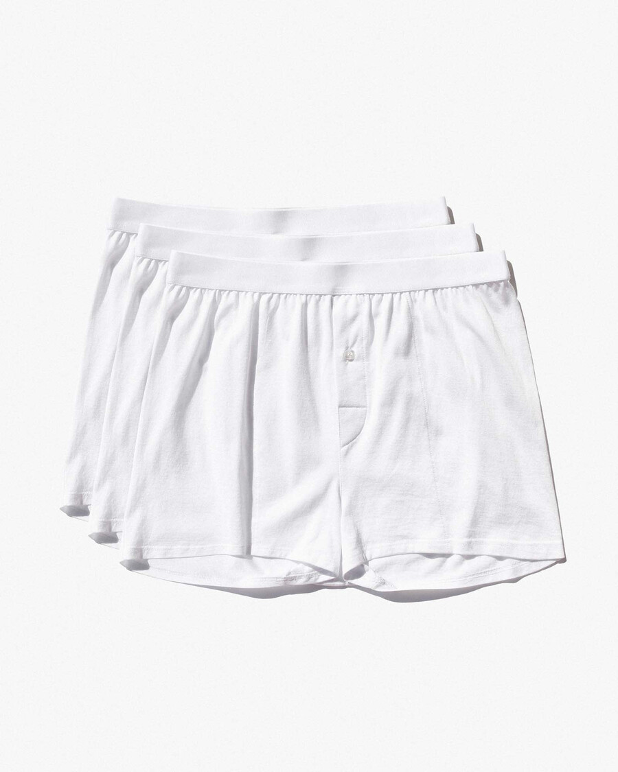 3 × herrboxershorts i vitt handla nu — cdlp