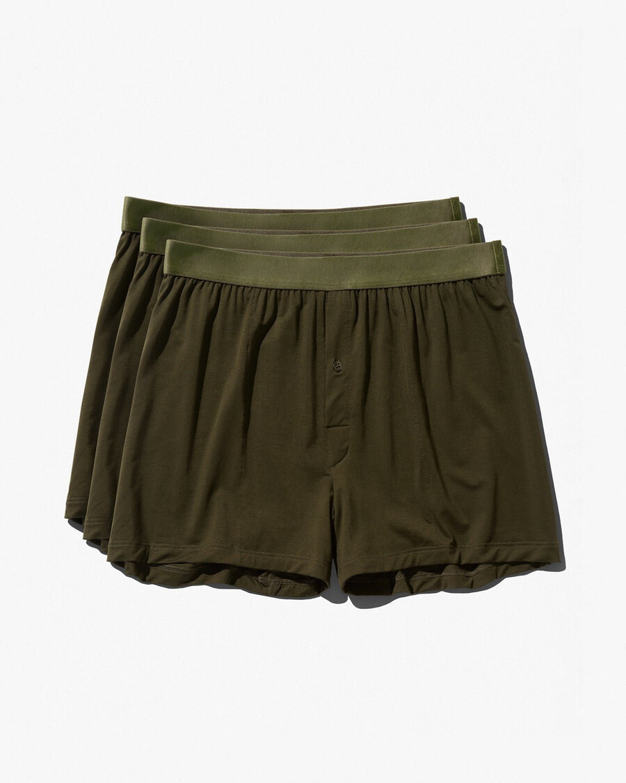 3 × herrboxershorts i olivgrönt handla nu — cdlp