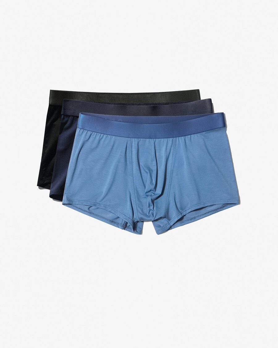 6 × herrboxershorts i svart mörk marinblått azurblått handla nu — cdlp