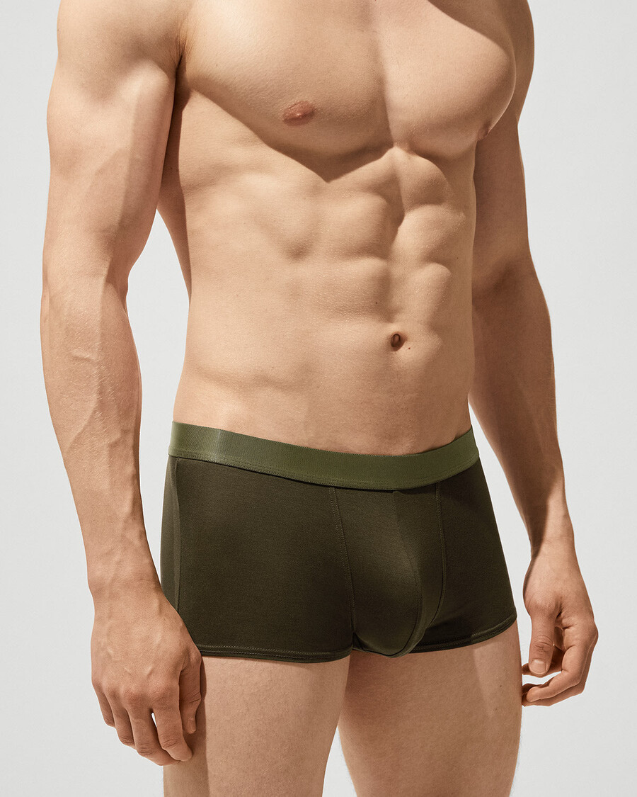 herrboxershorts i olivgrönt handla nu — cdlp