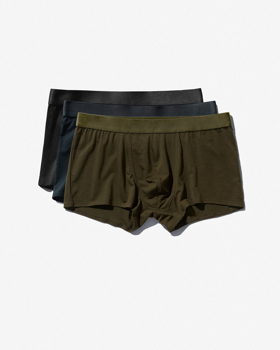 6 × herrboxershorts i svart olivgrönt mörkblått handla nu — cdlp