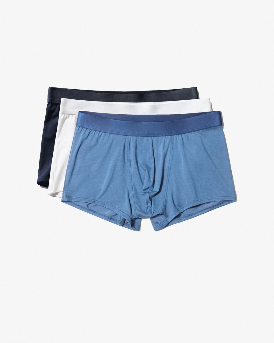 12 × herrboxershorts i vitt mörkblått azurblått handla nu — cdlp