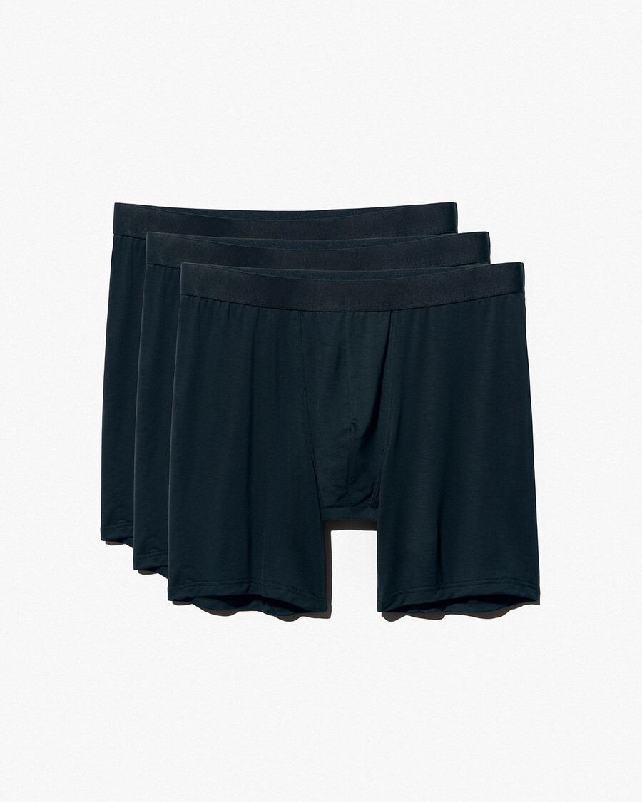 3 × herrboxershorts långa i mörkblått handla nu — cdlp