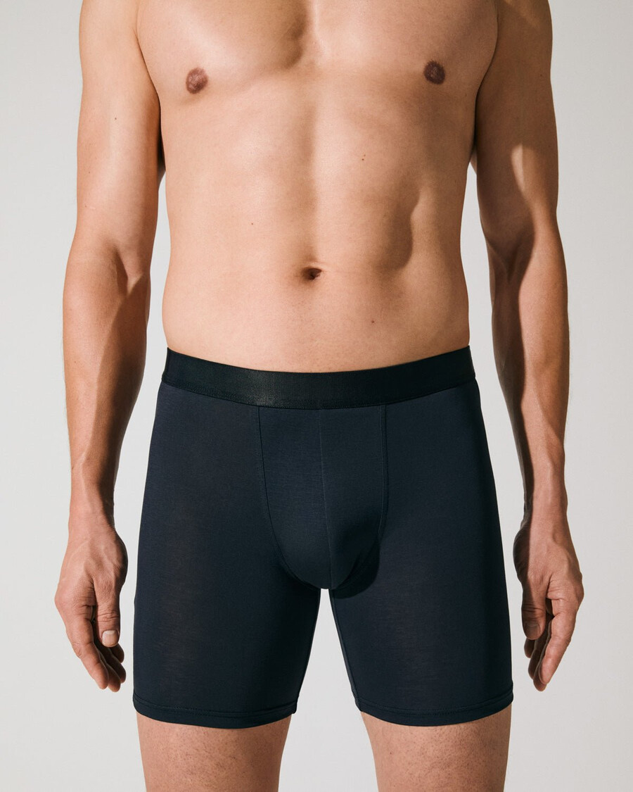3 × herrboxershorts långa i mörkblått handla nu — cdlp