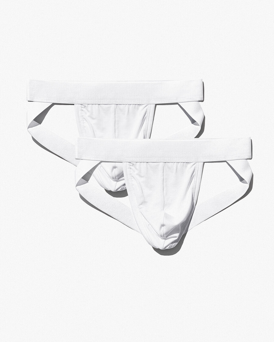 2 x herr jockstraps i vitt handla nu — cdlp