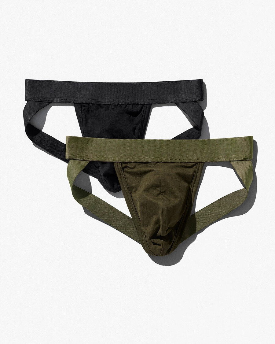 2 x herr jockstraps i svart olivgrönt handla nu — cdlp