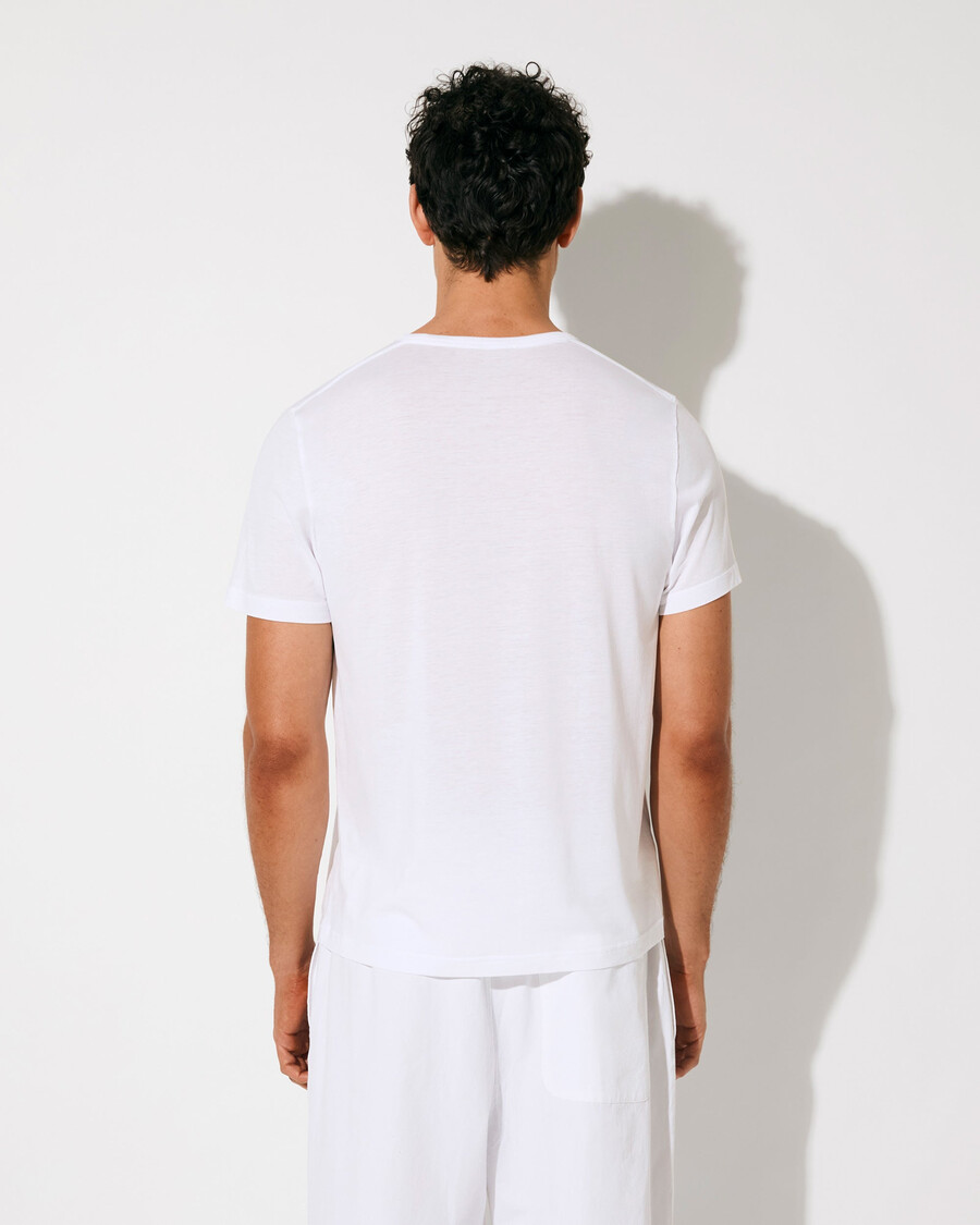 lättvikts-t-shirt för män i vitt handla nu — cdlp