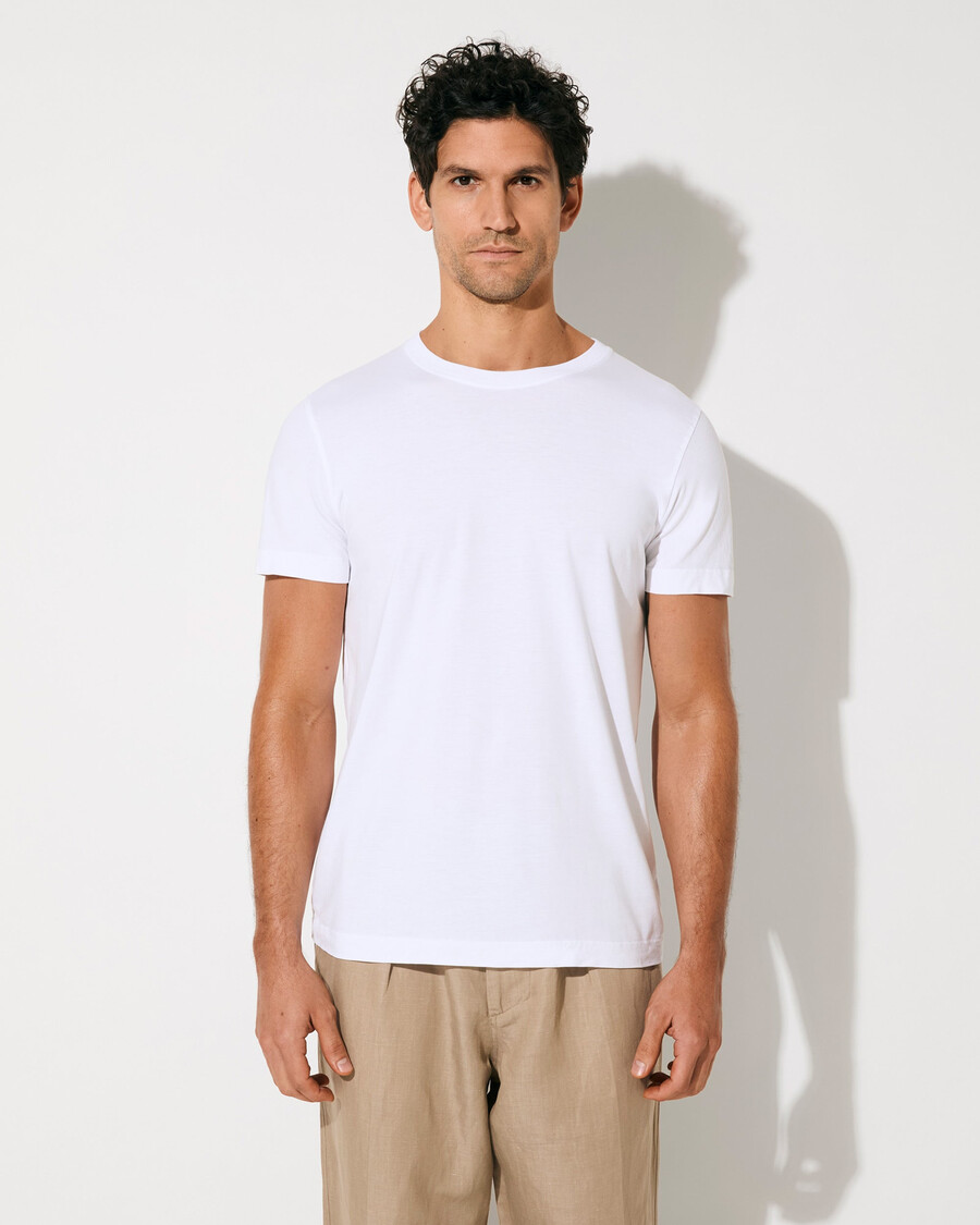 herrmellanvikts-t-shirt i vitt handla nu — cdlp