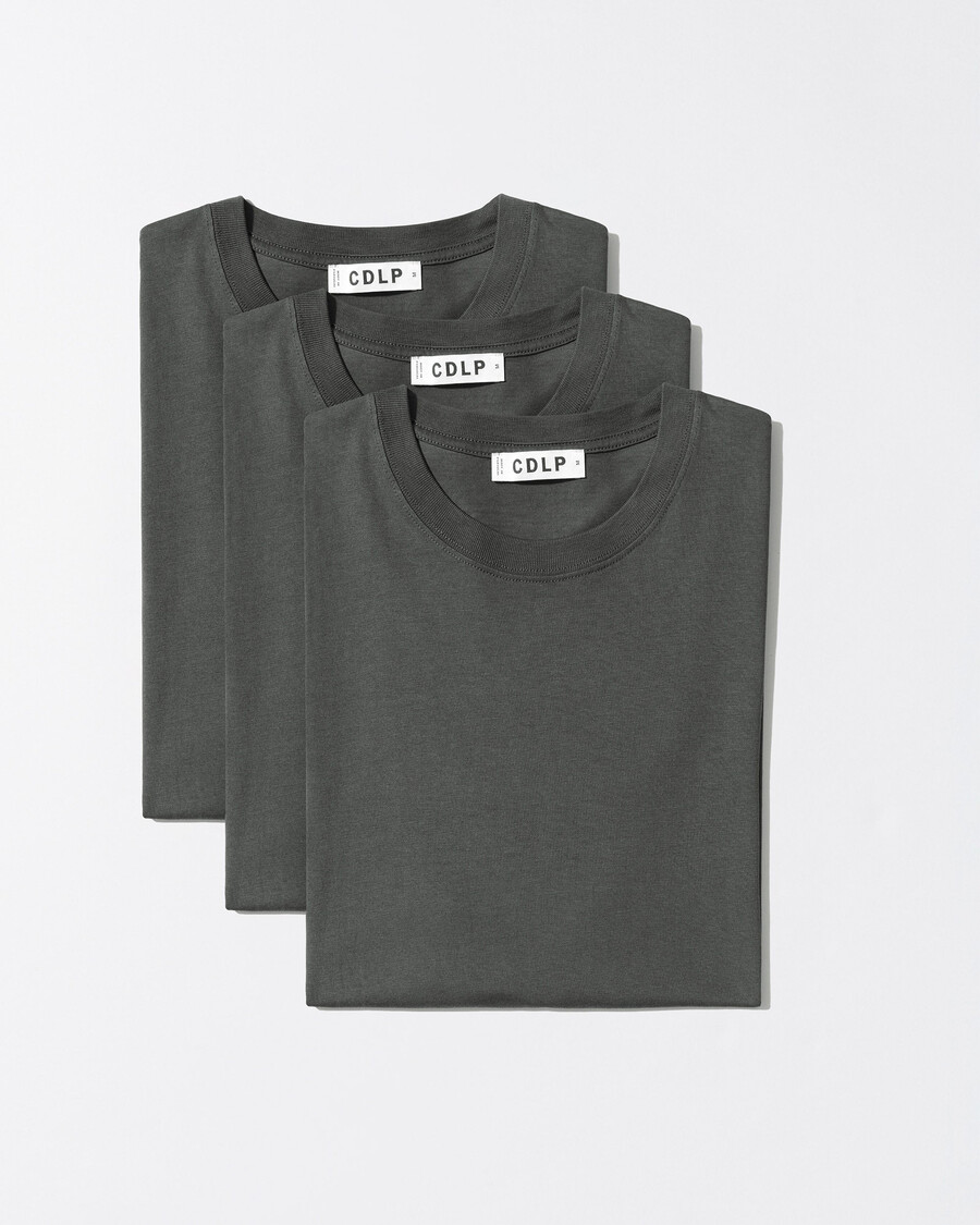 3 x herr mellanvikts-t-shirt i antracitgrå handla nu — cdlp