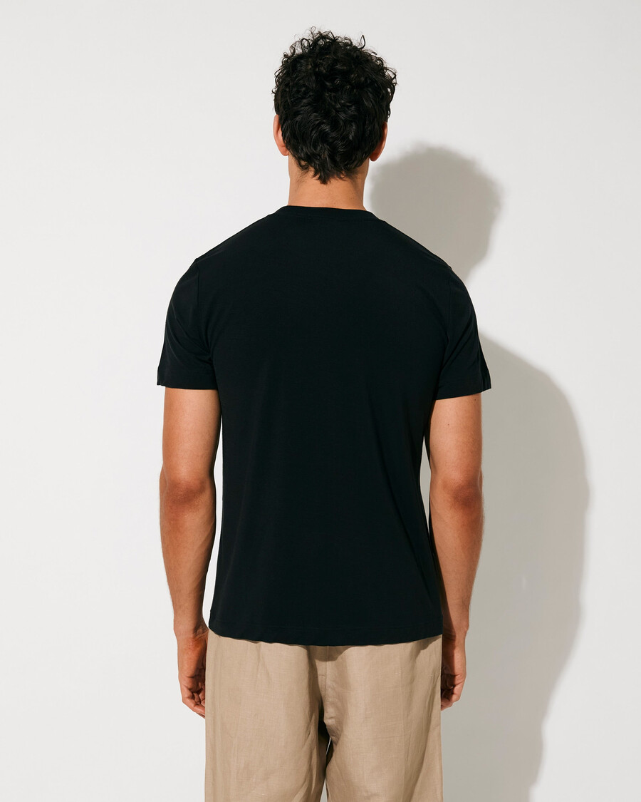 3 × herr mellanvikts-t-shirt i svart handla nu — cdlp
