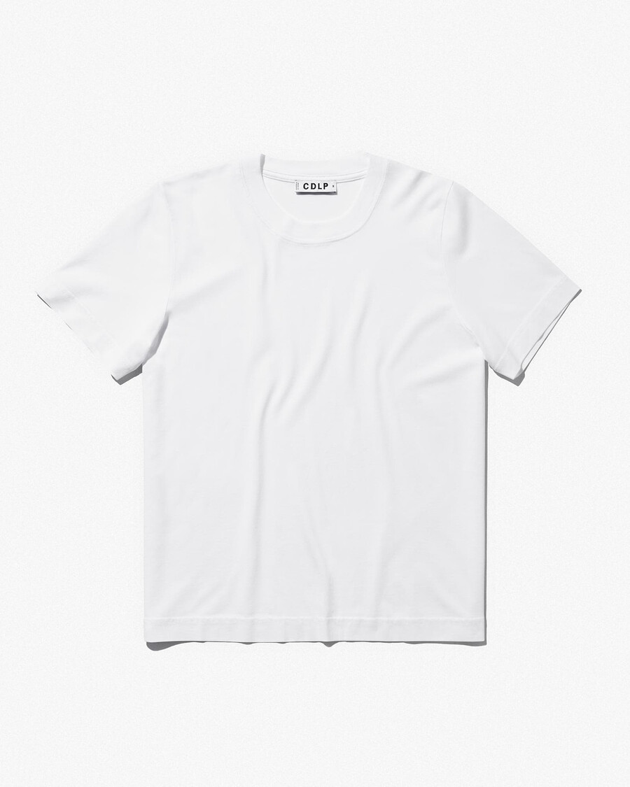 2 x herr mellanvikts-t-shirt i vit mörk marinblå shoppa—cdlp