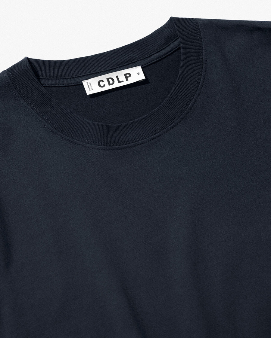 2 x herr mellanvikts-t-shirt i vit mörk marinblå shoppa—cdlp