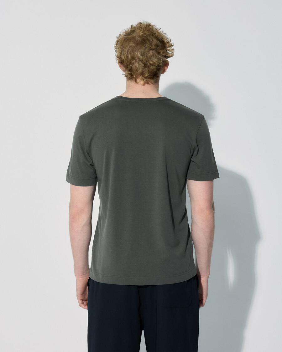 2 x herr mellanvikts-t-shirt i vit antracitgrå shoppa—cdlp
