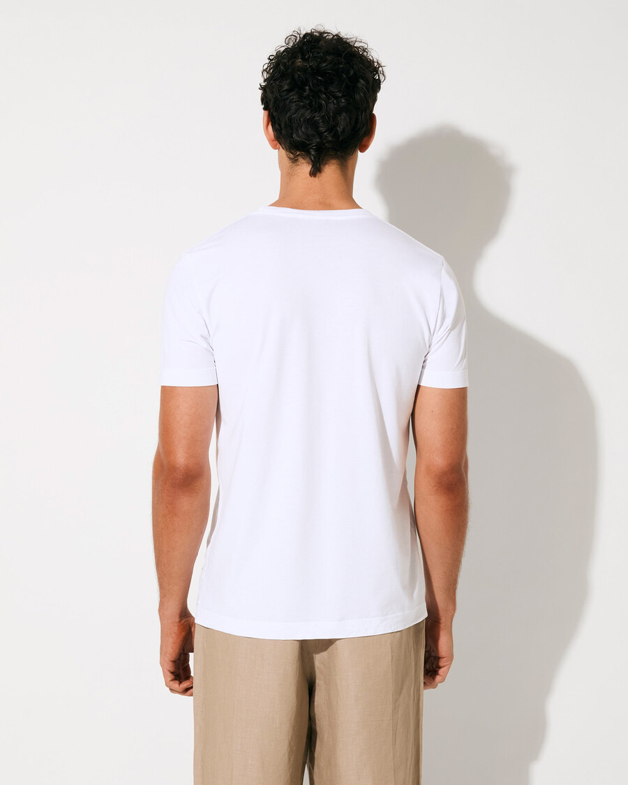 2 x herr mellanvikts-t-shirt i svart vit shoppa—cdlp