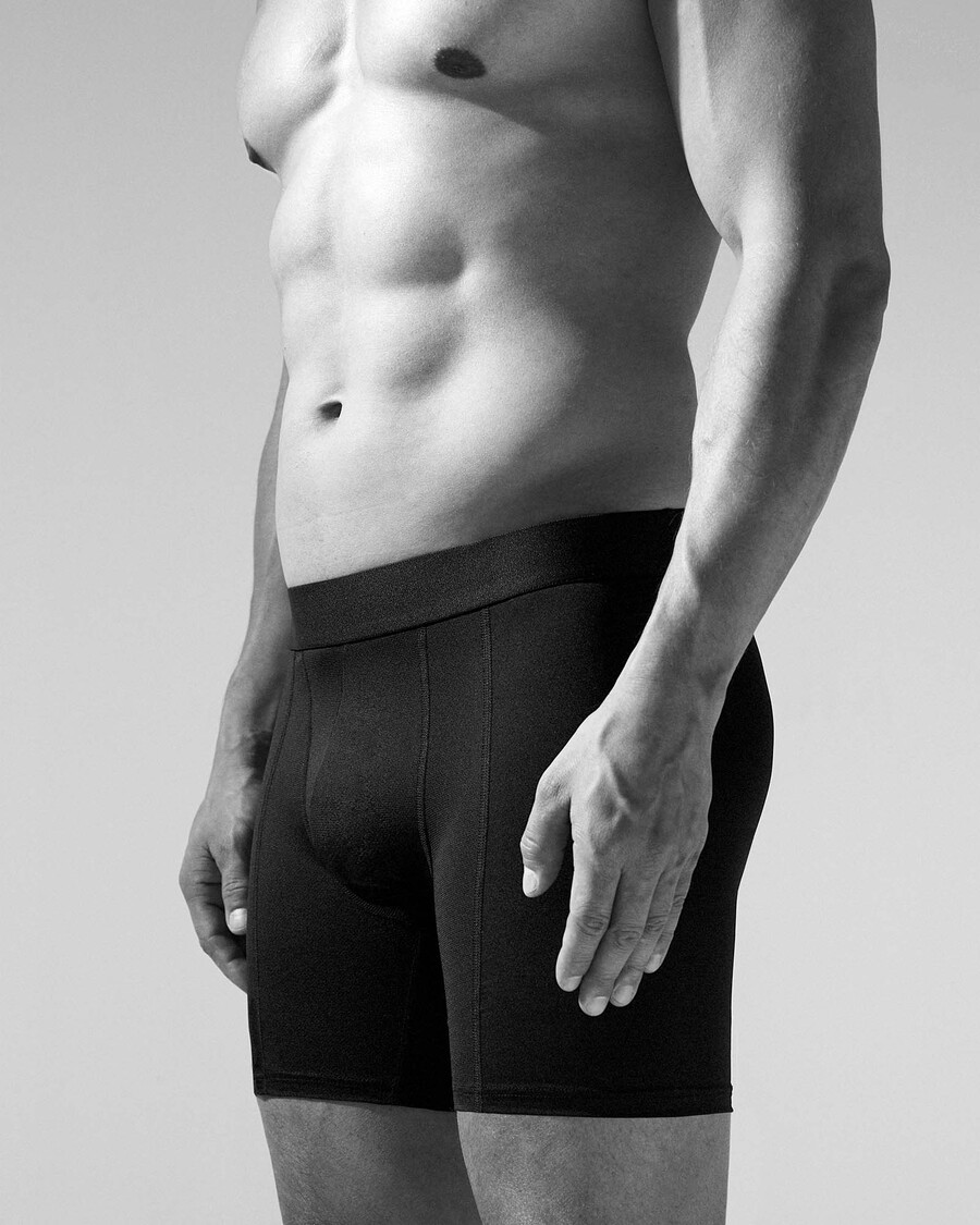 3 × herr performance boxer brief i svart handla nu — cdlp