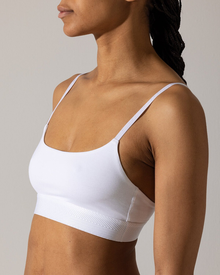 2 x dam-bralette i vitt handla nu — cdlp