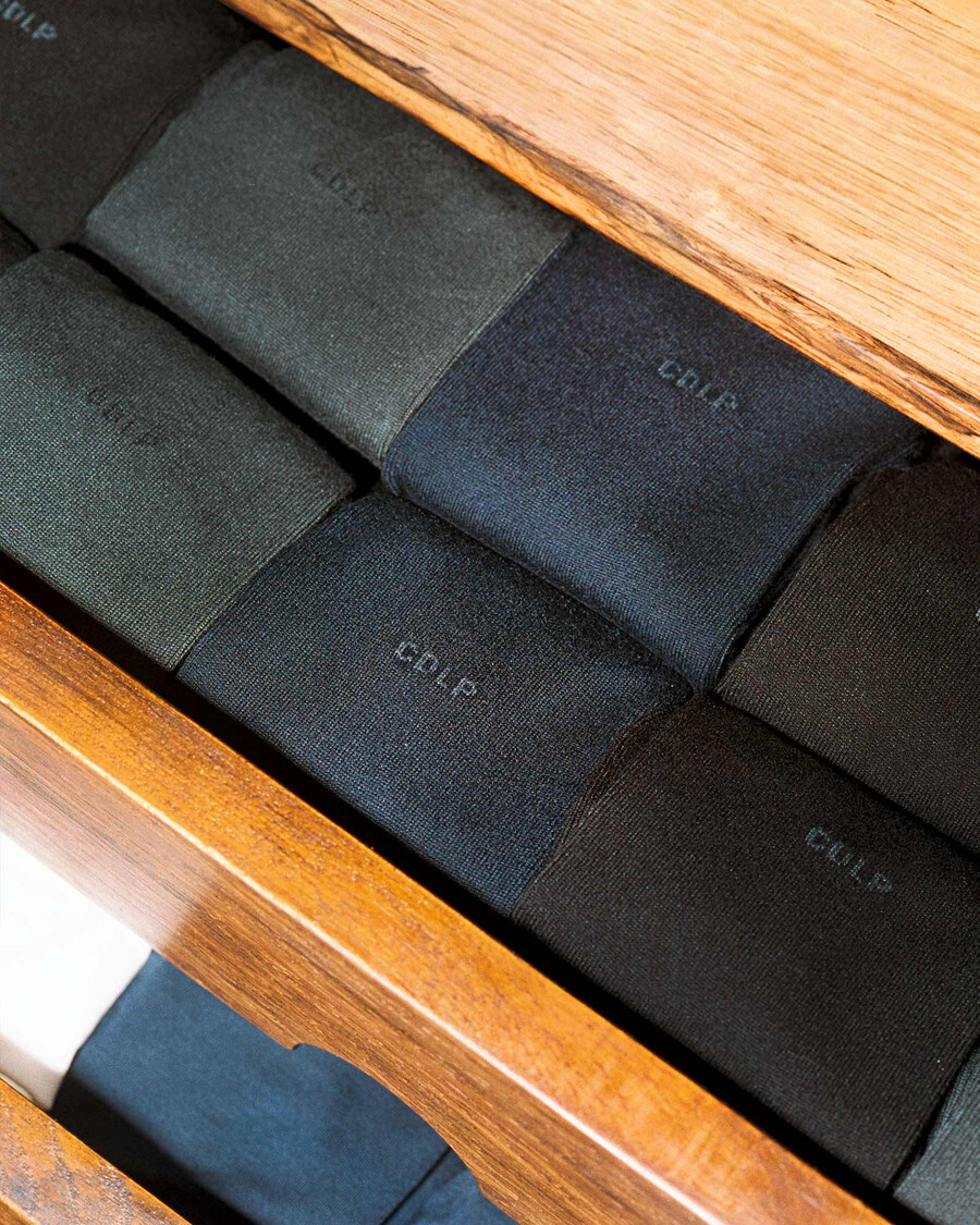 10 × herr medellånga bambusockor i marinblått shoppa—cdlp