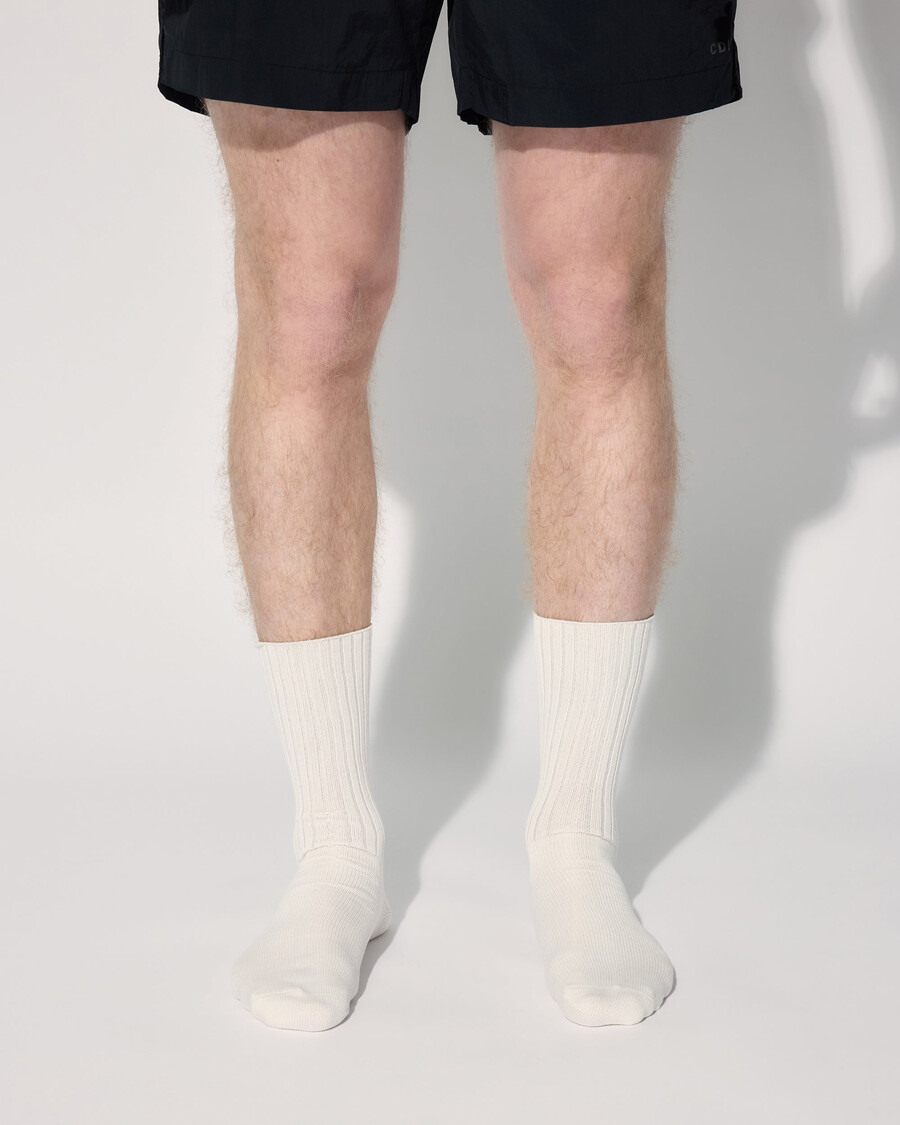 3 x unisex tennisstrumpor medellånga vitt shoppa — cdlp