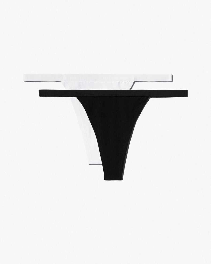 2 x damstringtrosor i svart vitt handla nu — cdlp