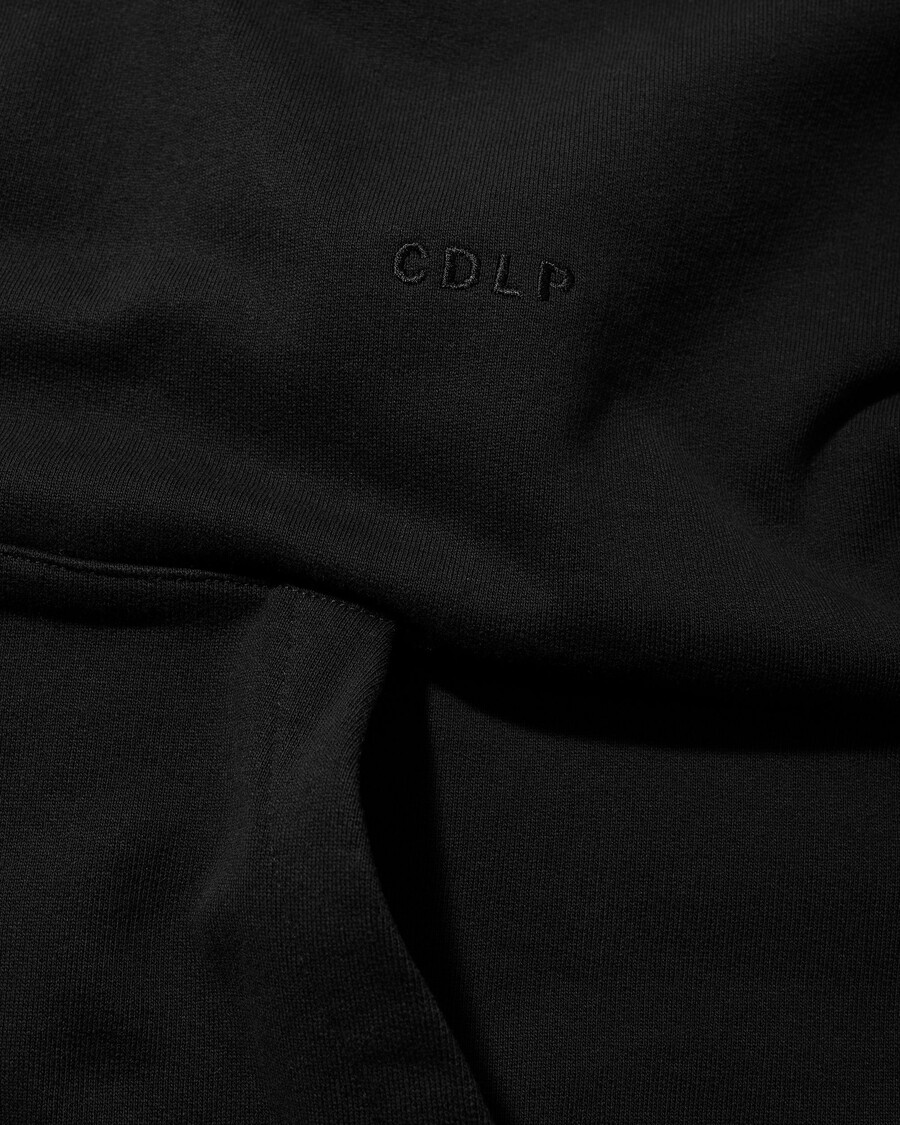 herrbomullsluvtröja i svart handla nu – cdlp