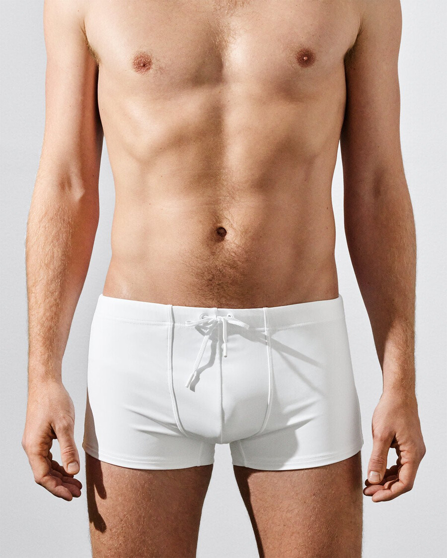 herrbadbyxor box cut i optic white handla nu — cdlp