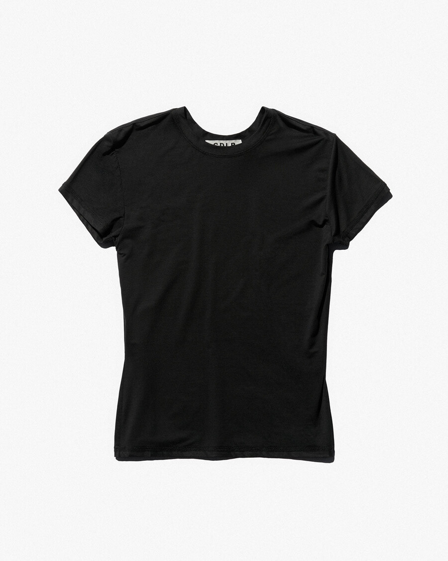 lättvikts-t-shirt i svart för kvinnor handla nu — cdlp