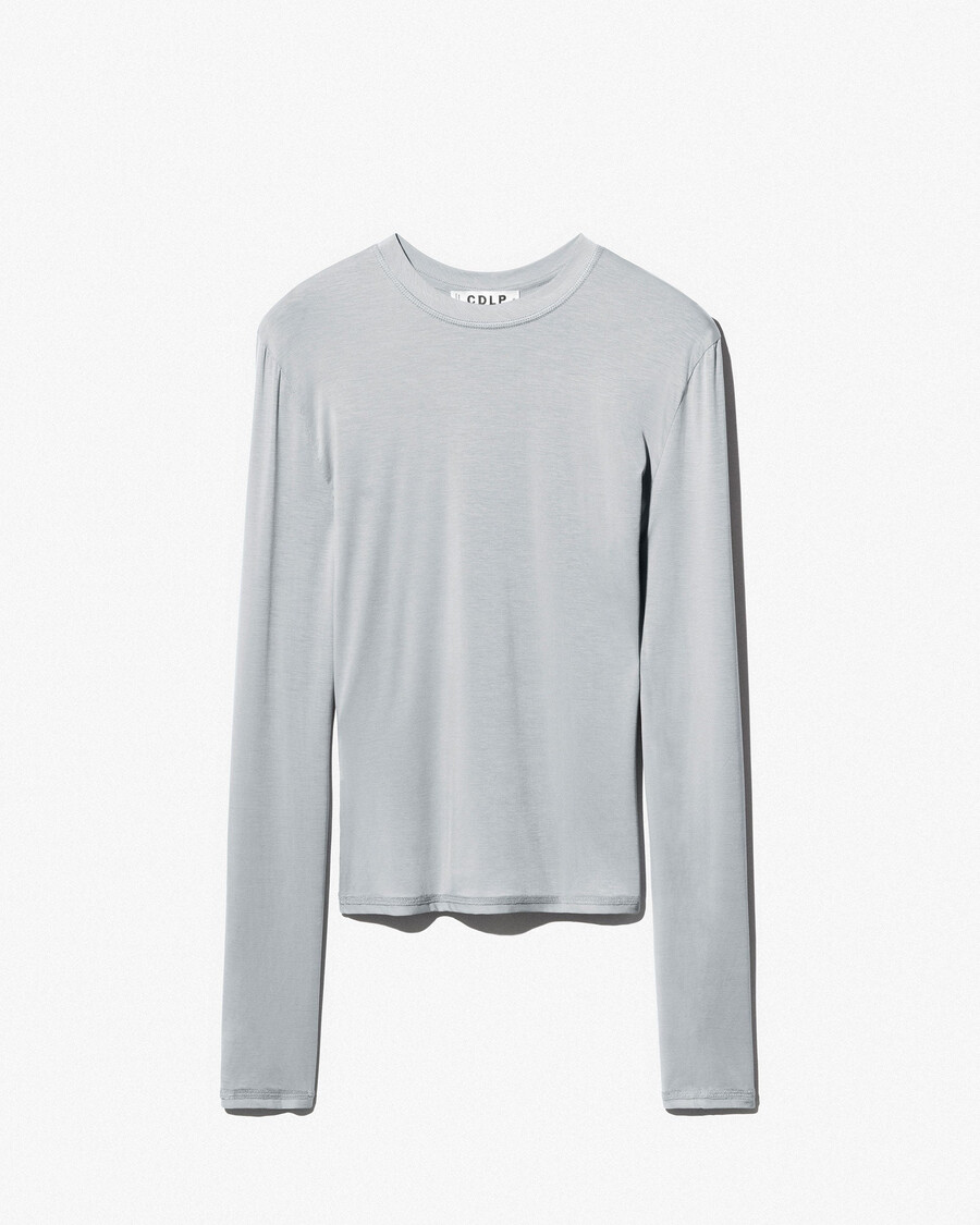 lätt långärmad t-shirt för kvinnor i cement shoppa—cdlp