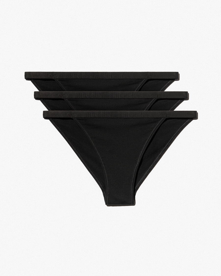3 x dam tanga brief i svart handla nu — cdlp