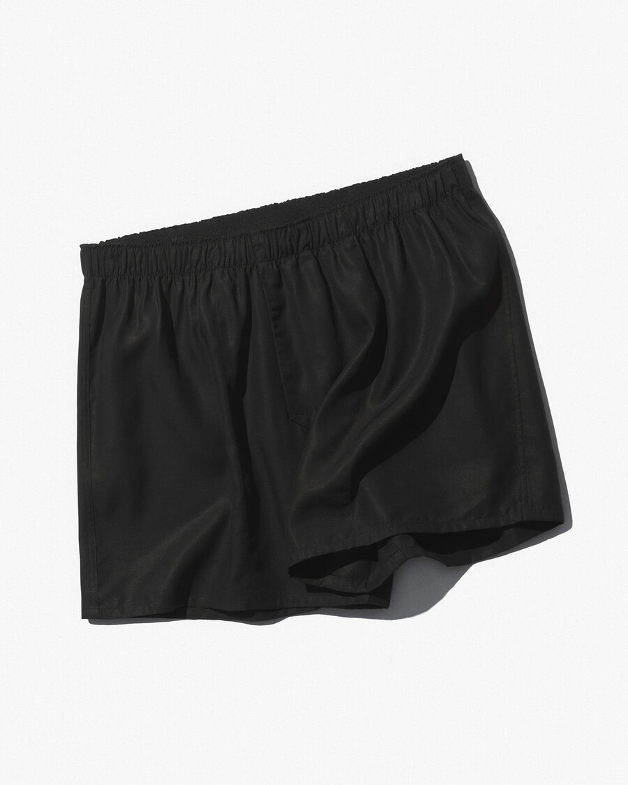 3 x herrvävda boxershorts classic i svart shoppa — cdlp