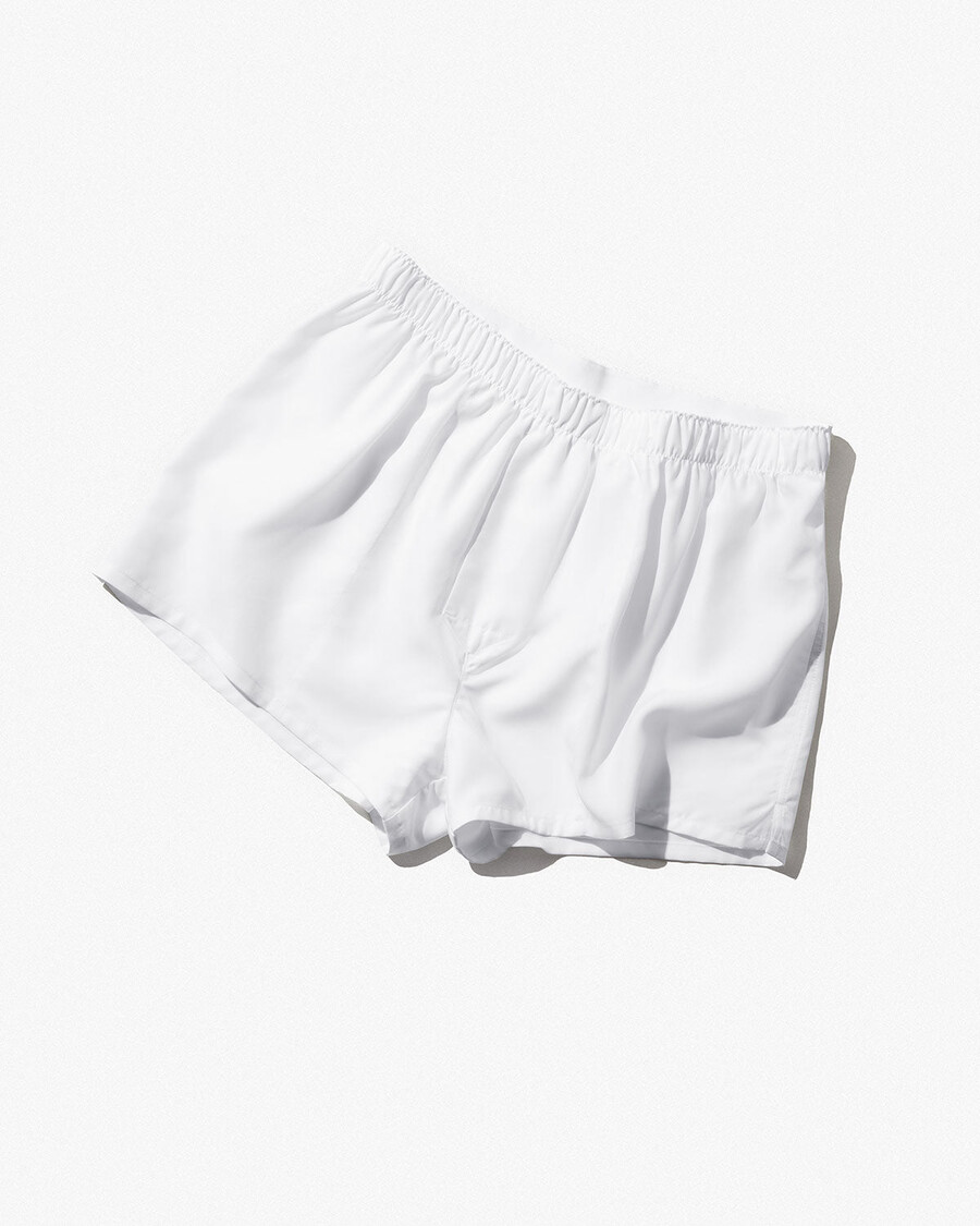 3 x herrvävda boxershorts slim i vitt handla nu — cdlp