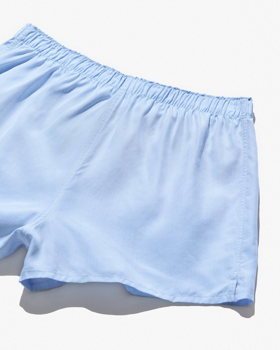 herrvävda boxershorts slim i himmelsblått handla nu — cdlp