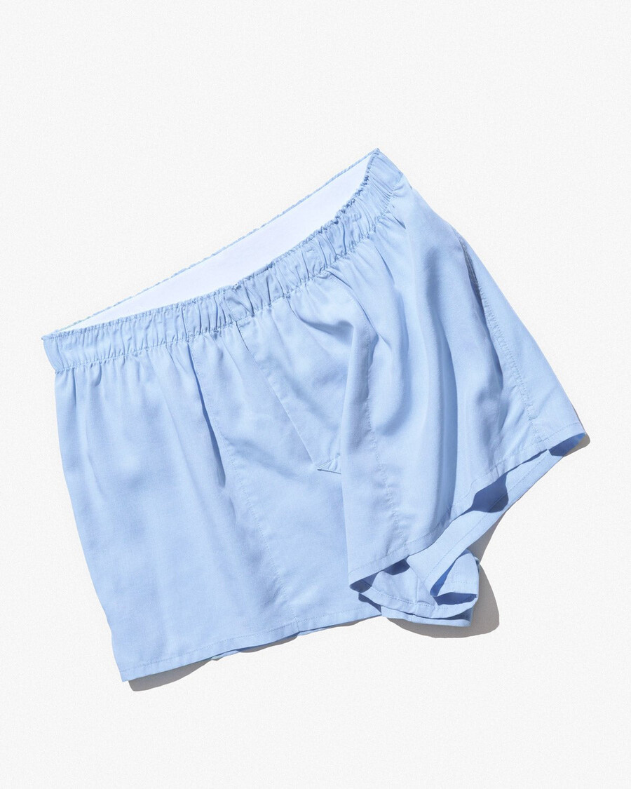 herrvävda boxershorts slim i himmelsblått handla nu — cdlp