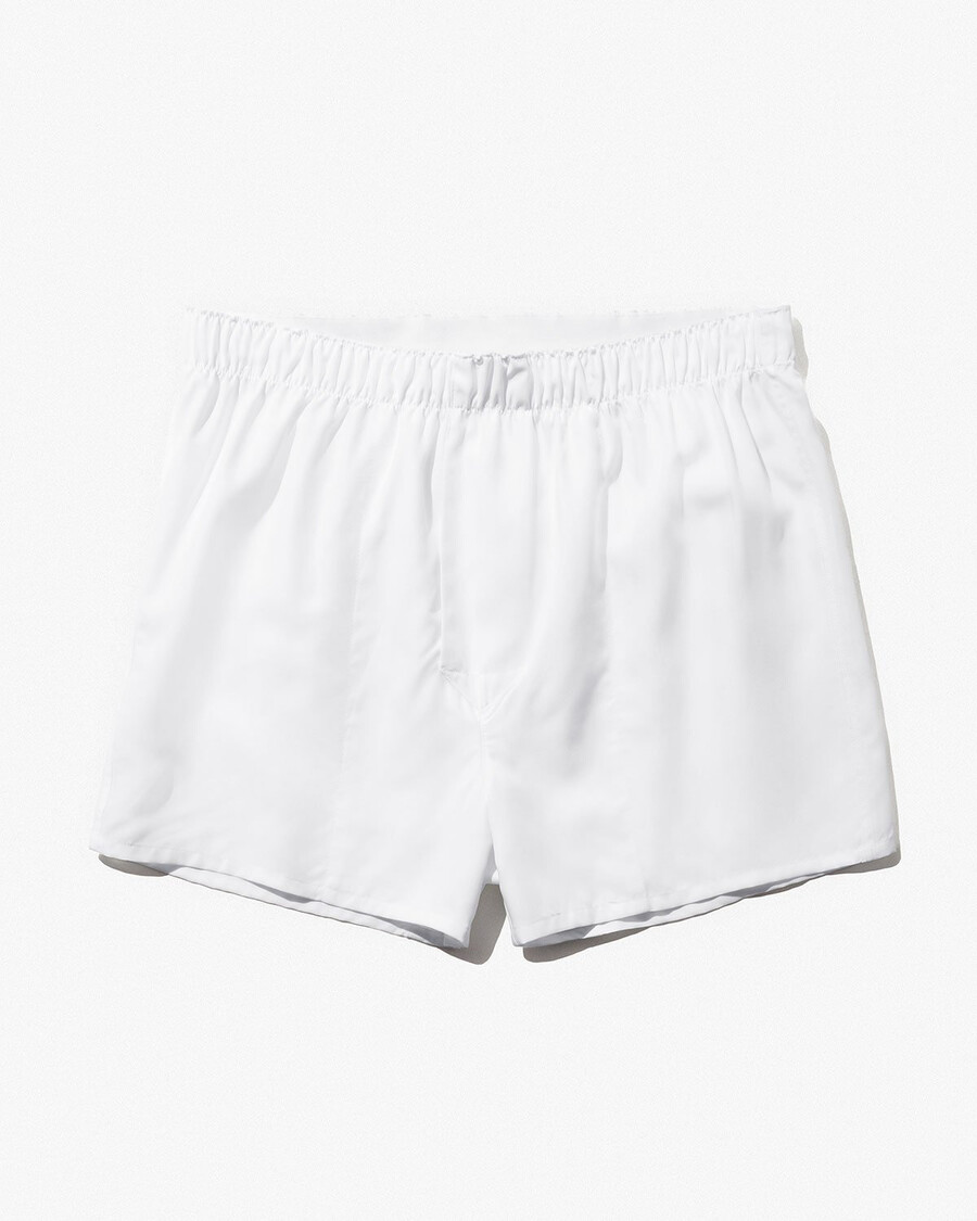 herrvävda boxershorts klassiska i vitt handla nu — cdlp
